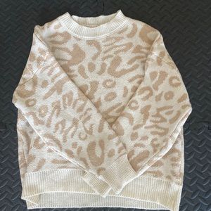 cheetah sweater